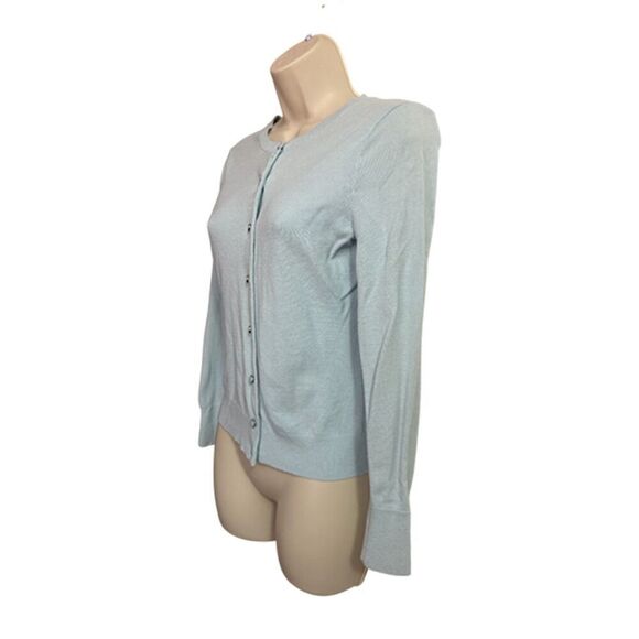 New York & Company Light Button Up Cardigan Sweater Size M - Picture 3 of 8